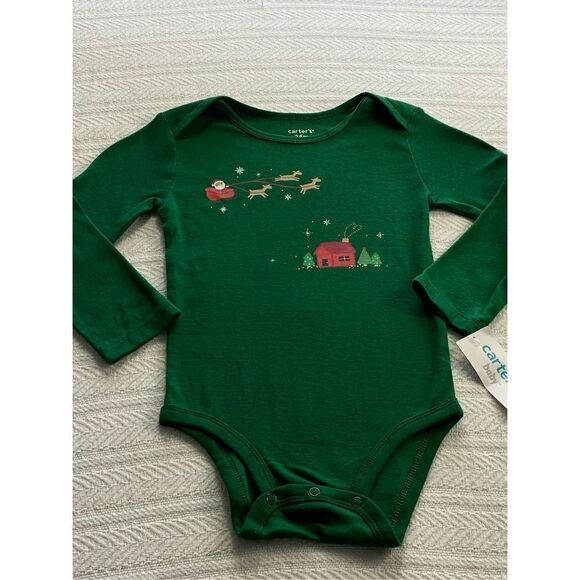 Carter's Girl’s 24 Month 2-Piece Christmas Bodysuit & Pant Set - Picture 5 of 8